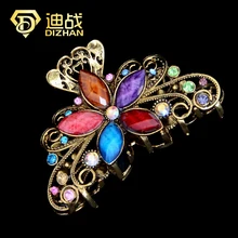 Винтажные заколки для волос, модные большие цветные когти-шпильки для волос, аксессуары для волос для женщин, заколки для волос, заколки для волос, украшения для волос