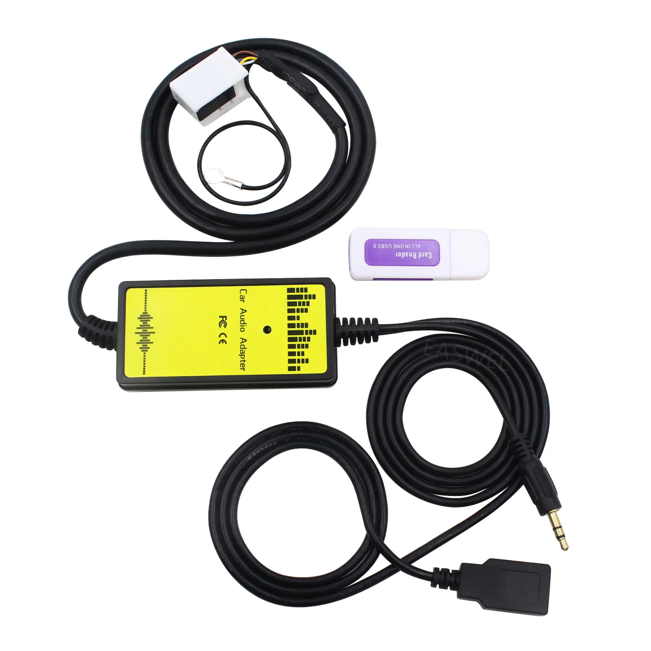 Авто USB разъём подачи внешнего сигнала Aux-адаптер MP3 плеер радио Интерфейс для VW Audi 12Pin нам I9G2