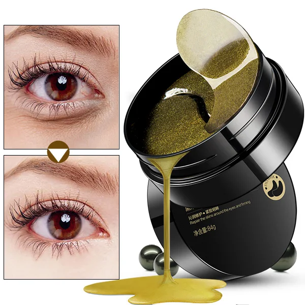 Black Pearl Collagen Eye Mask Patch Dark Circle Crystal Eye Mask for