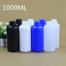 1000 мл HDPE пластиковая бутылка с завинчивающейся крышкой пустой контейнер для жидкости, шампуня, лосьона путешествия многоразовые бутылки горячая распродажа