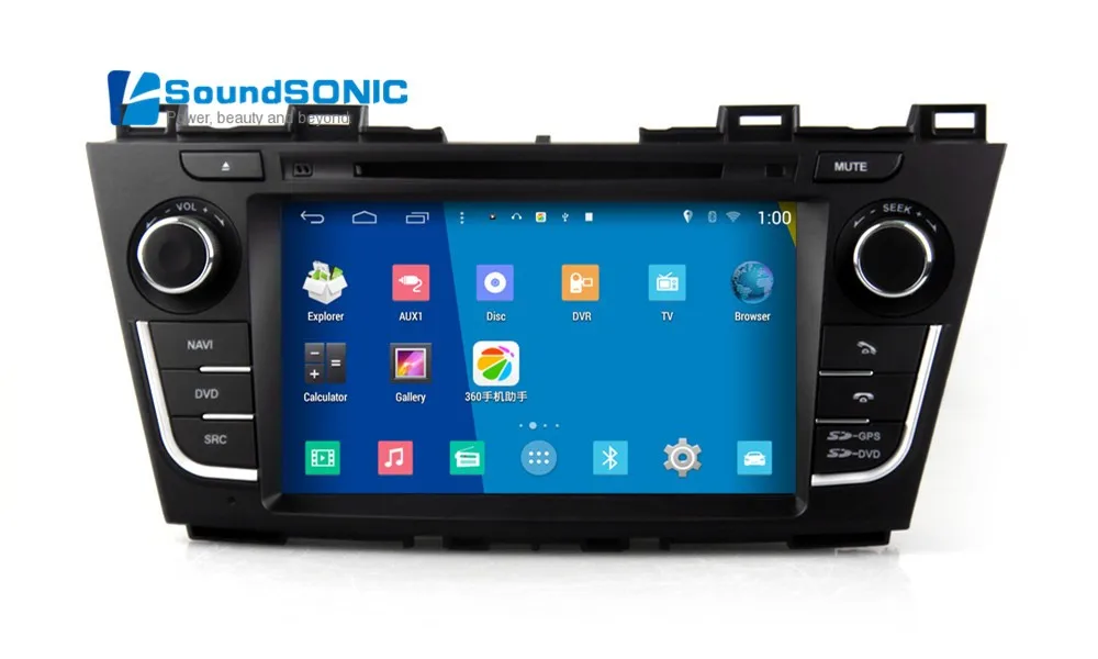 Sale Android 4.4.4 For Mazda 5 Premacy 2009 2010 2011 2012 Car DVD GPS Navigation Navigator Multimedia Android Auto Radio Stereo 6