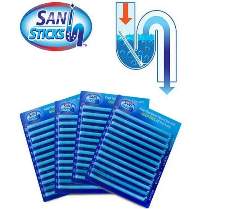 

12/set Oil Decontamination The Kitchen Toilet Bathtub Drain Cleaner Sewer Cleaning Rod Convenient Sewer Hair Clear