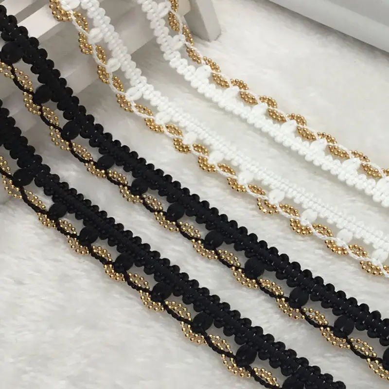 1yards/lot 1.4cm Wide Chain Lace ribbons Handmade Diy sewing Garment Accessory Material Hat Box Coating Edge Wave Ribbon Trim | Дом и сад