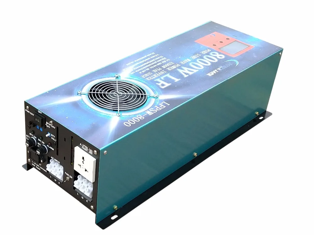 POWERJACK 8000W PURE SINE WAVE POWER INVERTER DC 24V TO AC 220V 230V