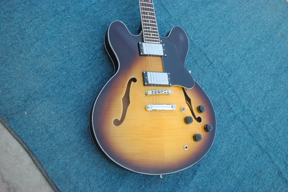 

2018 New guitar factory Chibson LP custom electric guitar blue flame maple top LP custom 1959 guitar Free Shipping LP guitar