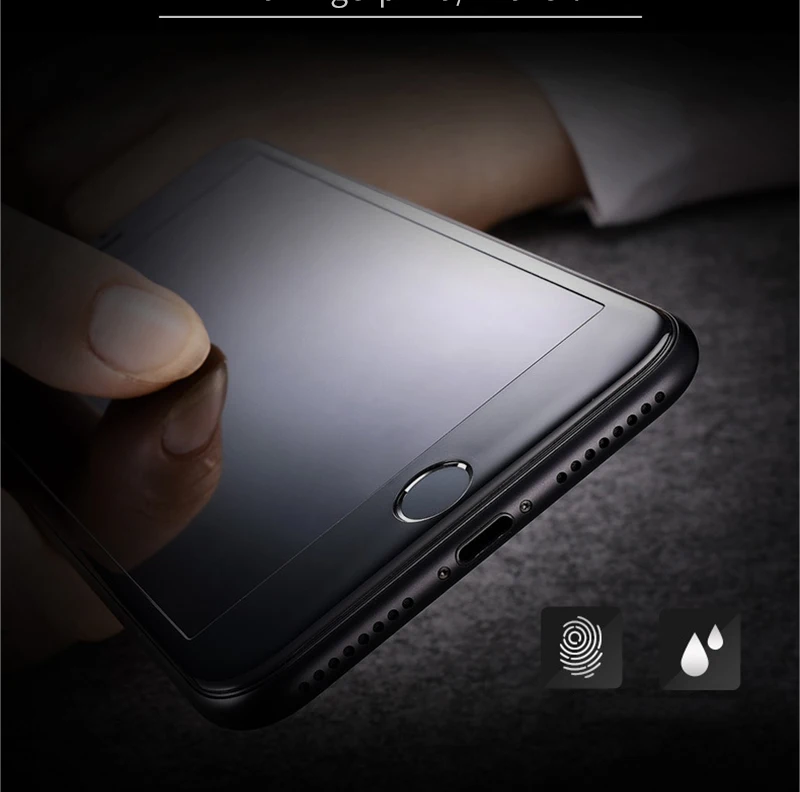 3D закаленное стекло с закругленными краями для iPhone X, 8, 7, 6, 6s Plus, Защитное стекло для экрана для iPhone 6, 6s, 7, 8, полное покрытие, защитное стекло