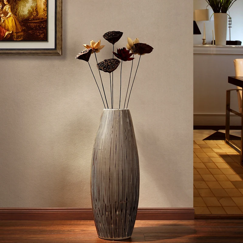 Jia-gui luo, Скандинавская ручная роспись, напольная ваза, украшение для дома, гостиной