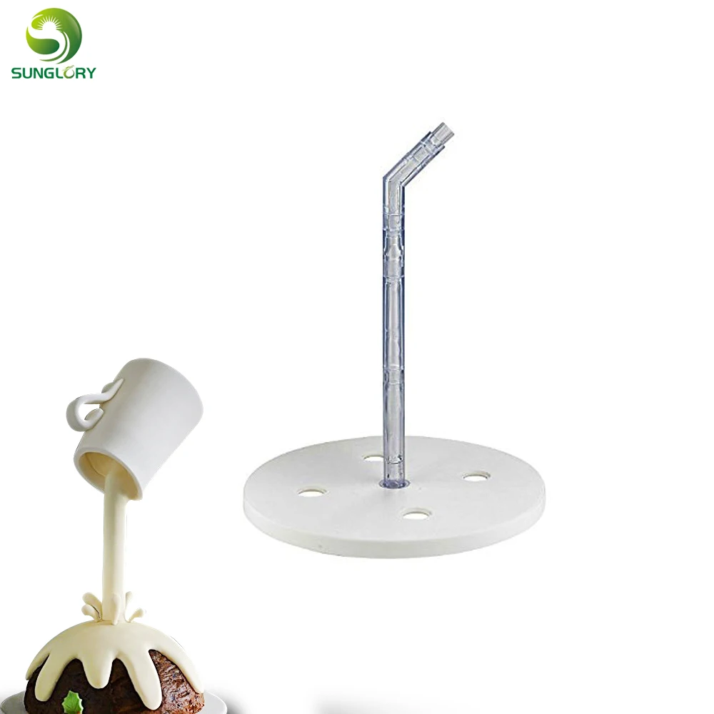 

Cake Pouring Kit Cake Support Structure for Easy Gravity Defying Cakes by Cake Frame Bonus Conversion Guide Included Cake Stand