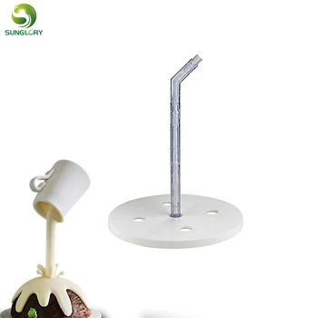 

Cake Pouring Kit Cake Support Structure for Easy Gravity Defying Cakes by Cake Frame Bonus Conversion Guide Included Cake Stand