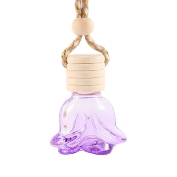 

6ml Car Perfume Bottle Empty Hanging Bottle for Essential Oils Perfume Pendant Exquisite Auto Ornament Diffuser Bottle