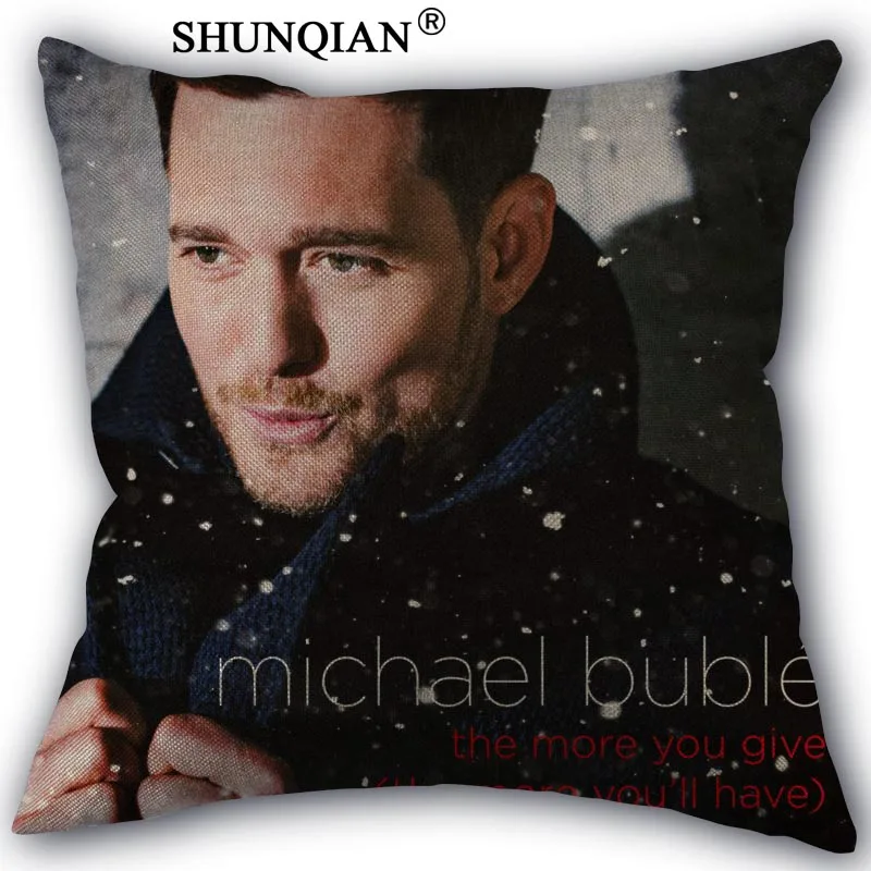 Pillowcase Майкл Бубле наволочка льняное белье квадратная Наволочка на молнии уникальный дизайн настроить вашу картинку 45x45 см с одной стороны - Цвет: Pillowcase