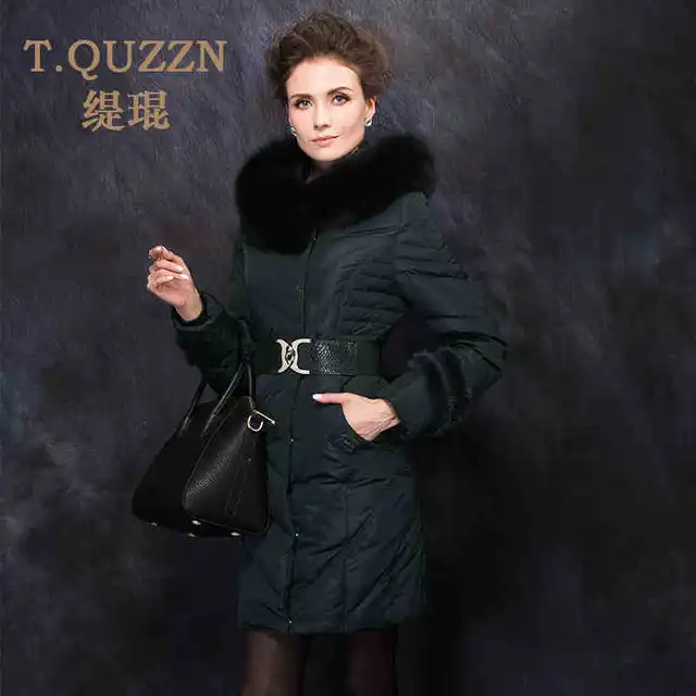 Cheap 2015 Winter Thicken Warm Woman Down jacket Hooded Coat Parkas Outerwear Fox Fur collar Luxury Slim  Long Plus Size 5XXXXXL Black