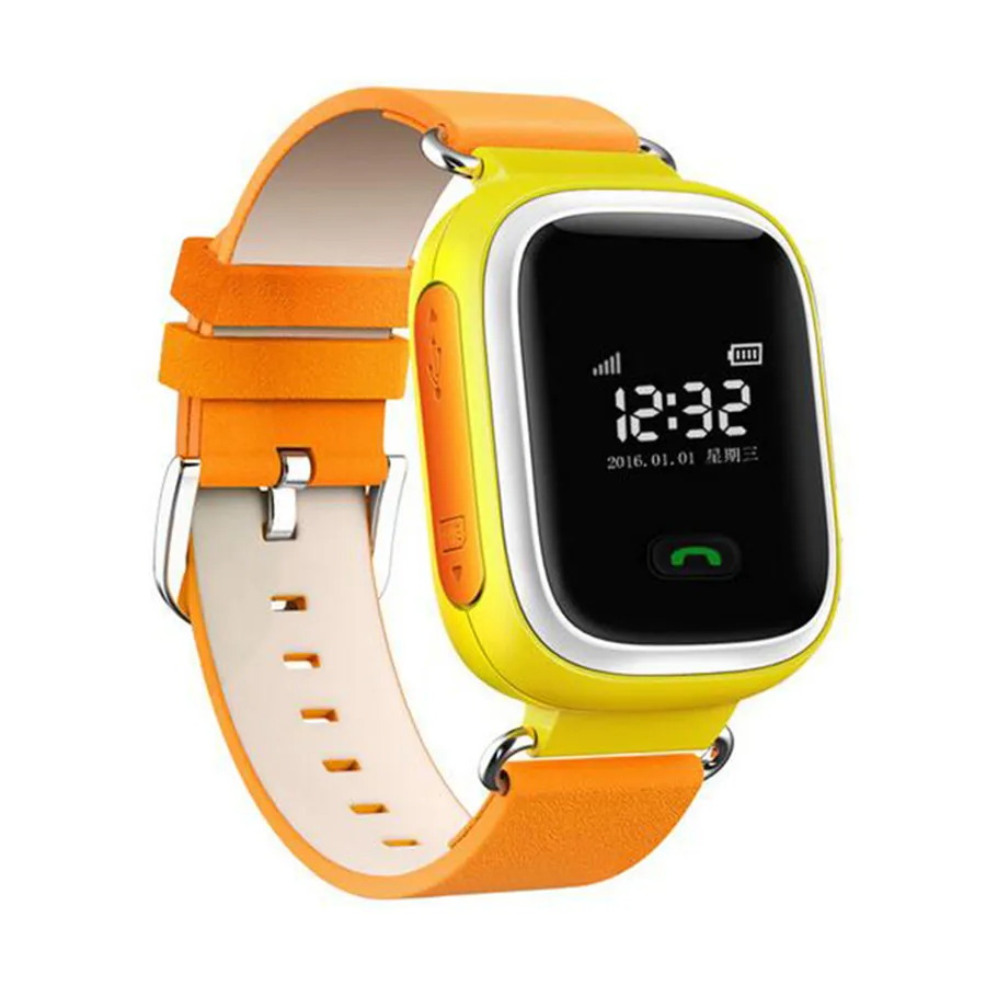 Q60 малыш Android Smart часы GPS SOS Расположение Finder устройства трекер детские безопасные анти-потерянный часы наручные подарок для детей - Цвет: Оранжевый