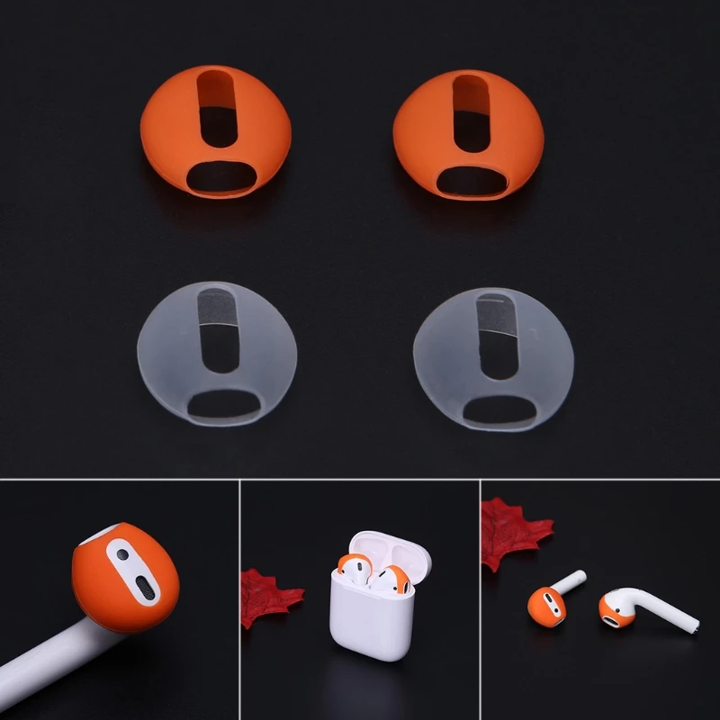 

ALITER Super Thin Silicone Eartips Earbuds Cover Upgraded For Airpods Earphone 2 Pairs