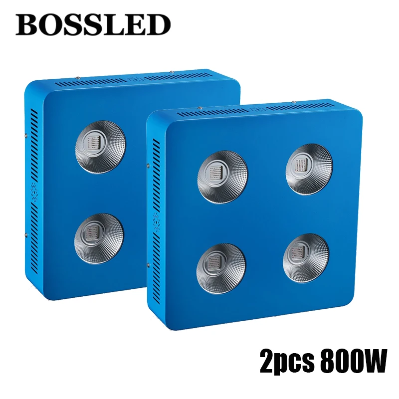 

2pcs Dominator 800W COB LED Grow Light Module Design Full Specturm Red,Blue,White,Yellow,IR and UV for Vegetable Indoor Plant