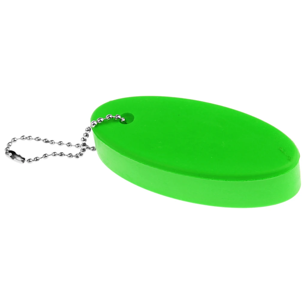 Water Sports Beach Seaside Sailing Yachting Boating Foam Floating Oval Keychain Keyring Key Chain Key Float Buoy - Multi Colors