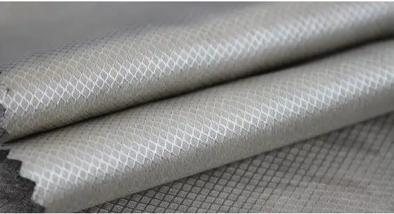 ФОТО Free shipping 100% silver fiber radiation fabric, diamond weave fabric lined with silver fiber radiation