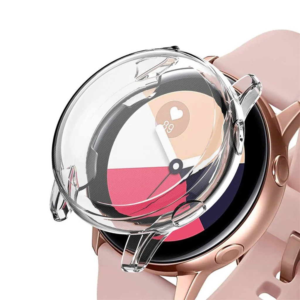 Ouhaobin силиконовые чехлы для Samsung Galaxy Watch Active 40 мм TPU рамка Крышка Корпус полное