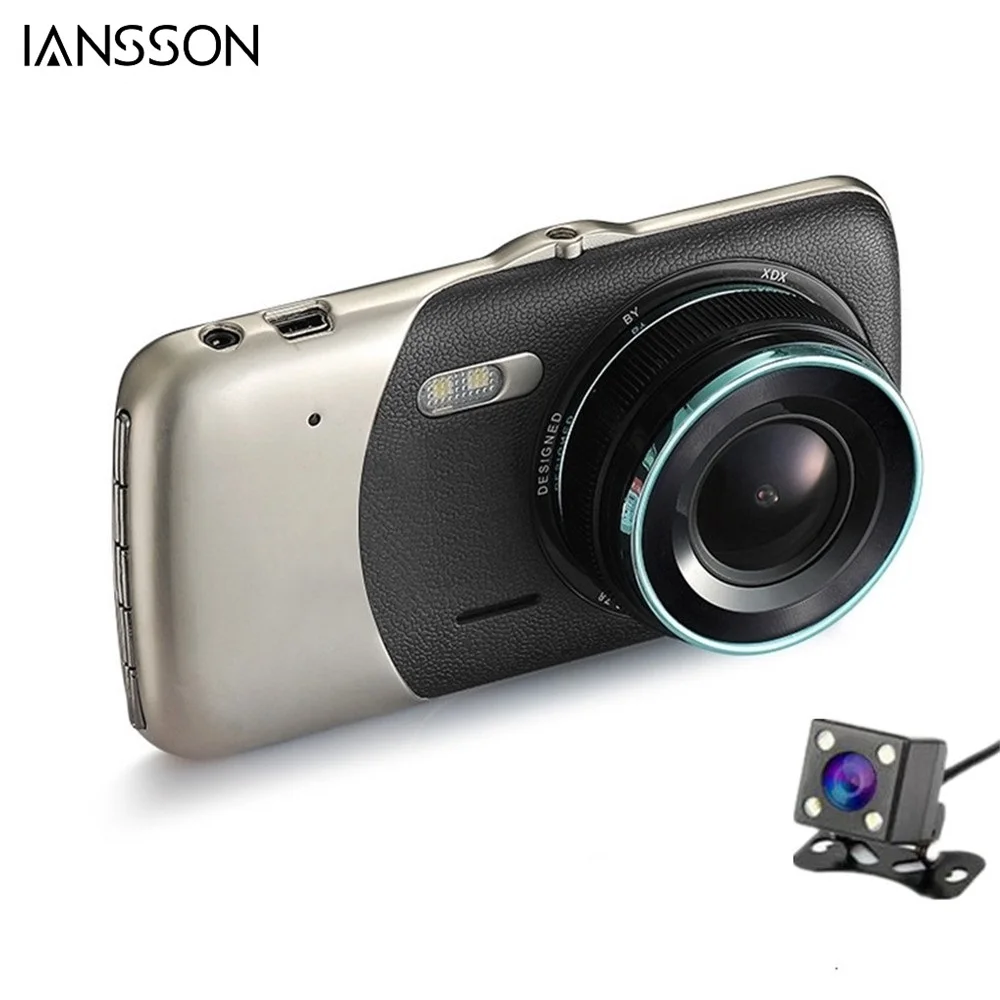 

2017 New 4" Mini Car DVR Dual Lens Video Recorder Parking Car Camera Full HD 1080P WDR Dash Cam Night Vision Auto Black Box