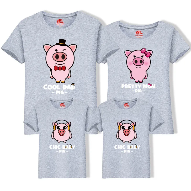 

Summer Family Matching Clothes Mother Daughter T-Shirts Tops Baby Boys Girl Clothes Kids T-shirts Family Look Matching Outfits