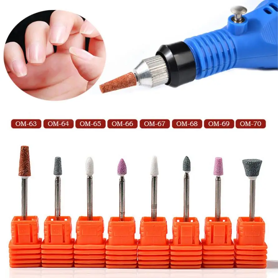 

MintSun 1PC Nail Drill Quartz Cuspidal Nail Grinding Head for Nail Polisher Manicure Tool Nail Dril Bits 2M1214