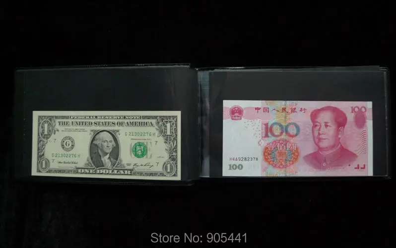 Paper Money Currency Collection Album 20/40 Pockets Protection