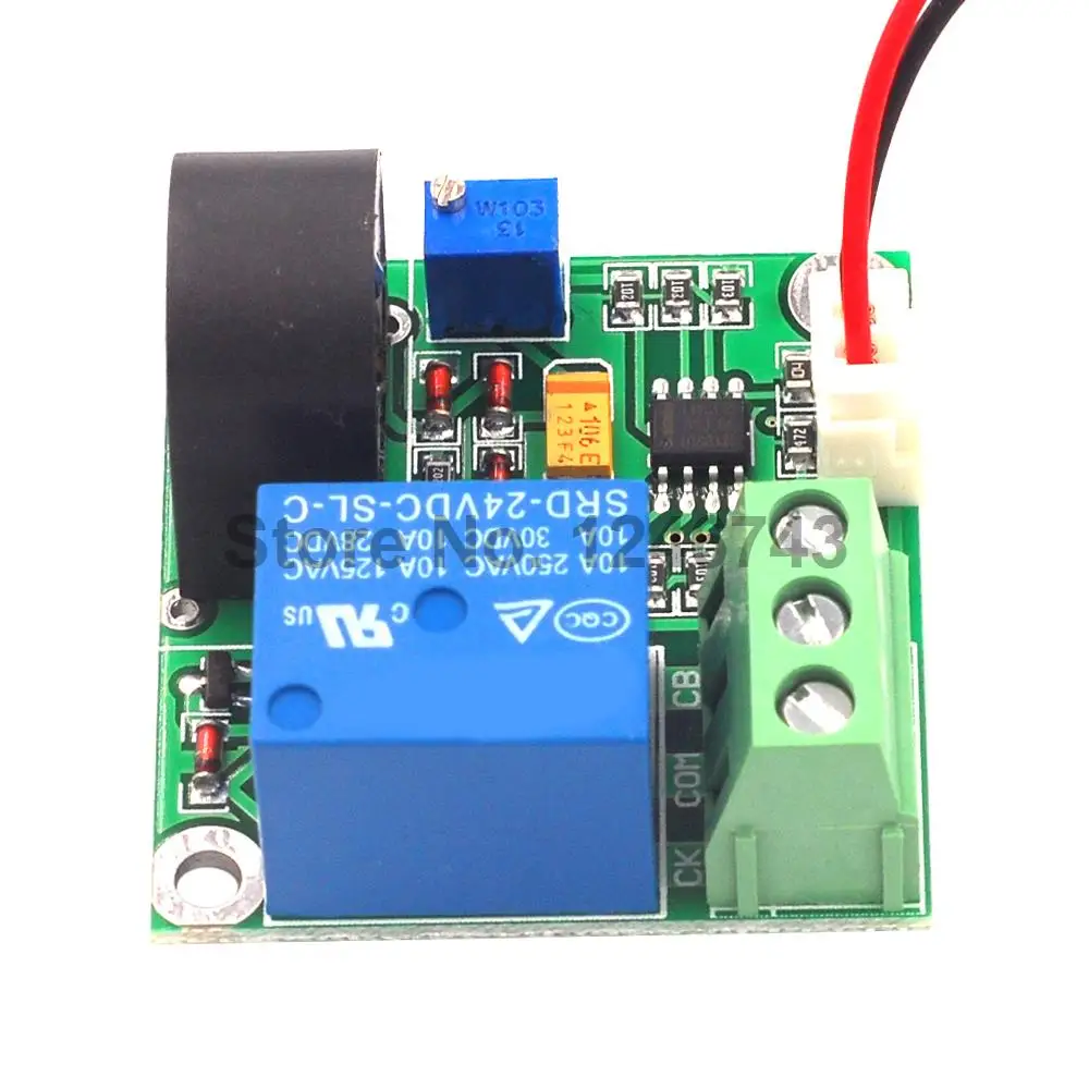 

1PCS 24V 0-5A AC Current Detection Sensor Module 5A Switch Output Sensor Module
