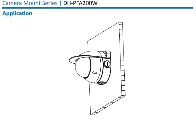 Dahua PFA200W алюминиевый дождевик купольная камера аккуратный интегрированный дизайн крепления камеры аксессуары для камеры