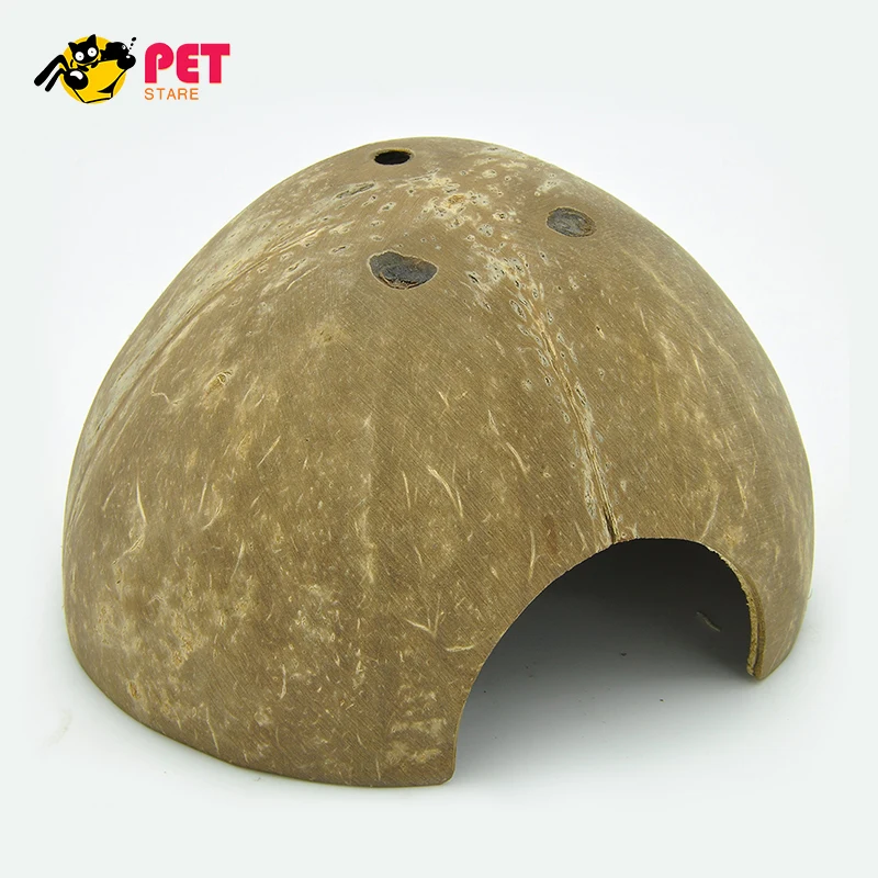 Buy Aquarium Fish Hide Cave Coco Hut Eco Friendly Non