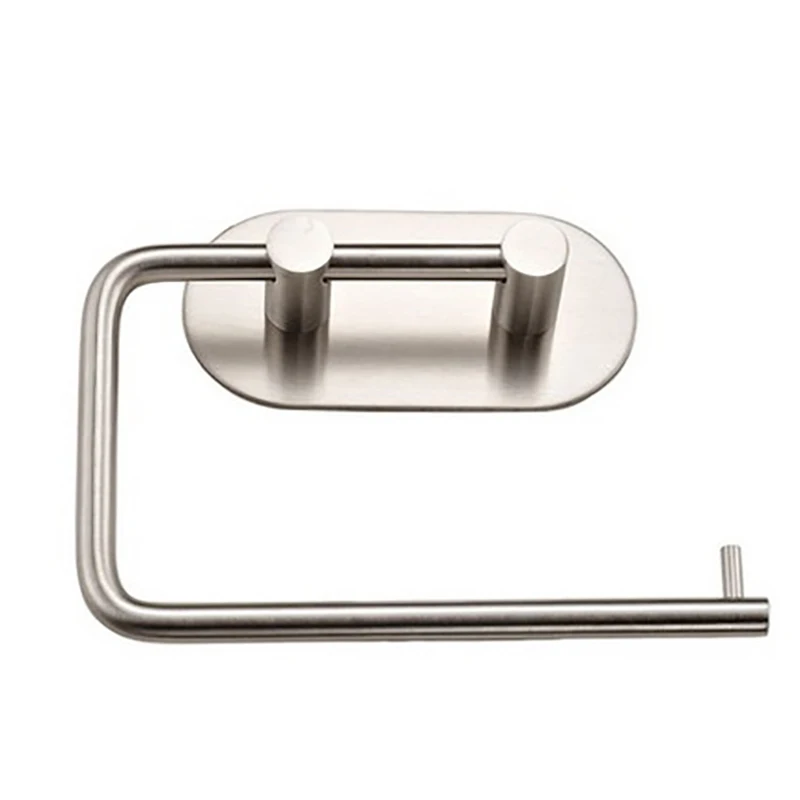 

Single Towel Bar Holder Stainless Steel Roll Paper Holder Rack Bracket Wall Mounted Towel Hanger Toilet Bathroom Hardware Roun