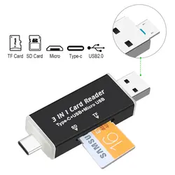 Тип usb C USB-C Micro USB 2,0 устройство для чтения карт памяти картридер 2 микро-sd TF SD карты для Xiaomi samsung huawei Andrid смартфон с поддержкой OTG