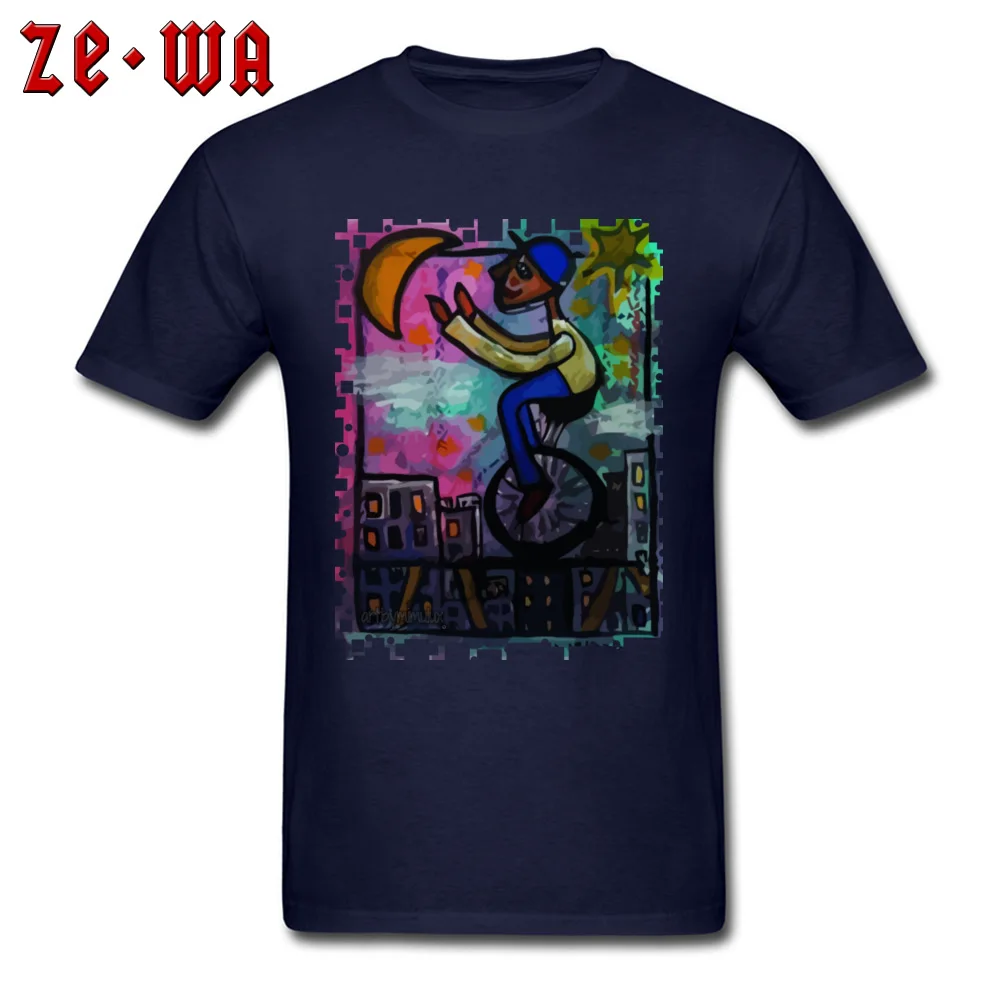 Birthday Short Sleeve Tops & Tees Fall Round Neck 100% Cotton Mens T Shirt Crazy Birthday Tee-Shirt Latest Wholesale Im Reaching For The Stars Moon   Nothing Is Impossible navy