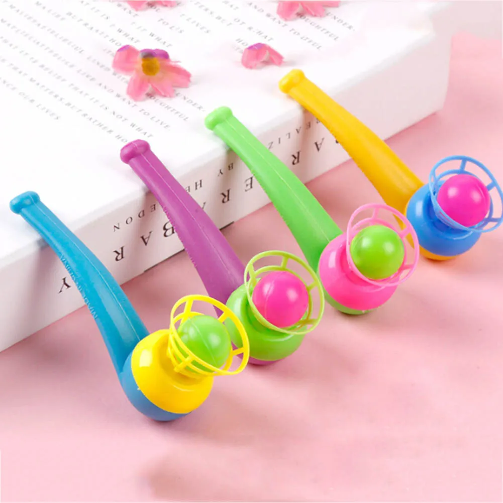 

Corlor Random Cute Little Toy Tobacco Pipe Blowing Ball Nostalgia Suspended Ball Funny Childhood Educational Toys For Children
