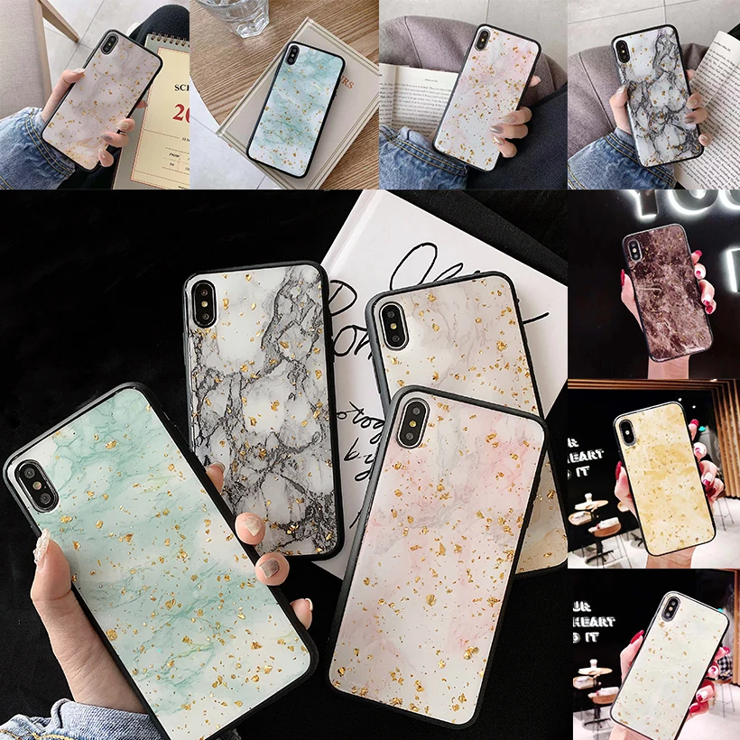 

Luxury Epoxy Case For Huawei Y9 2019 Y7 Prime 2018 P30 Pro Lite Honor 8C 8X 7X 7C 10 Lite Mate 20 SE Nova 4 3 3i Cover Housing