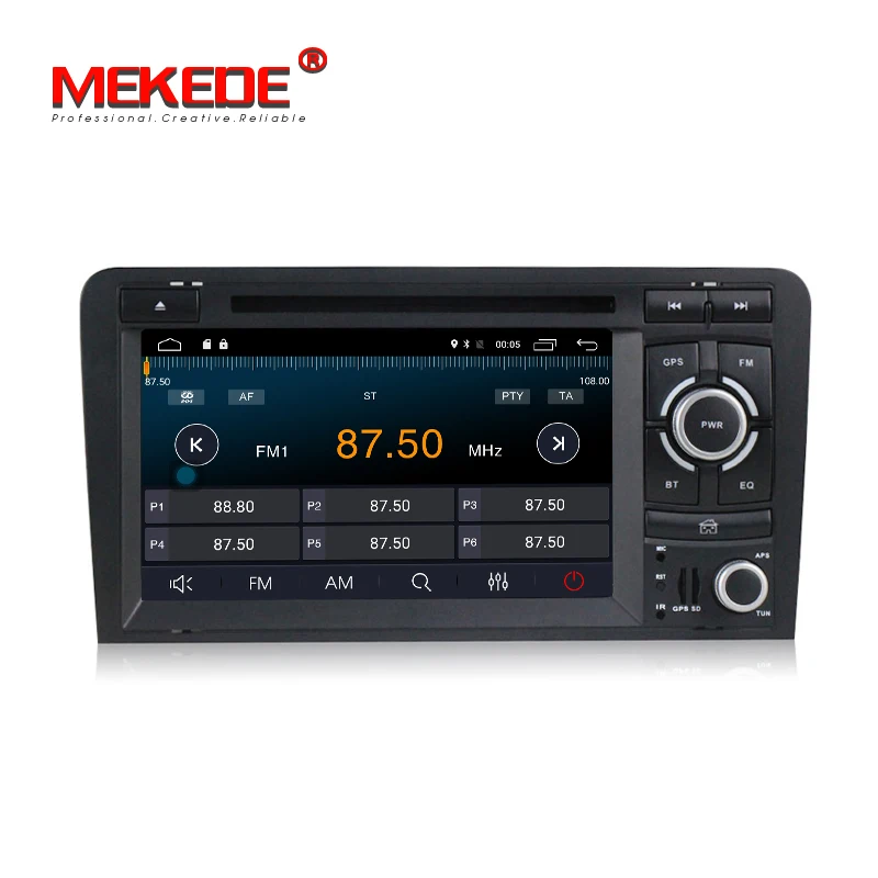 Perfect Android 7.1 2G RAM  Car DVD GPS For Audi/A3 2002-2011 With Wifi 4G GPS Navigation BT Radio Steering wheel control Canbus+8G MAP 4