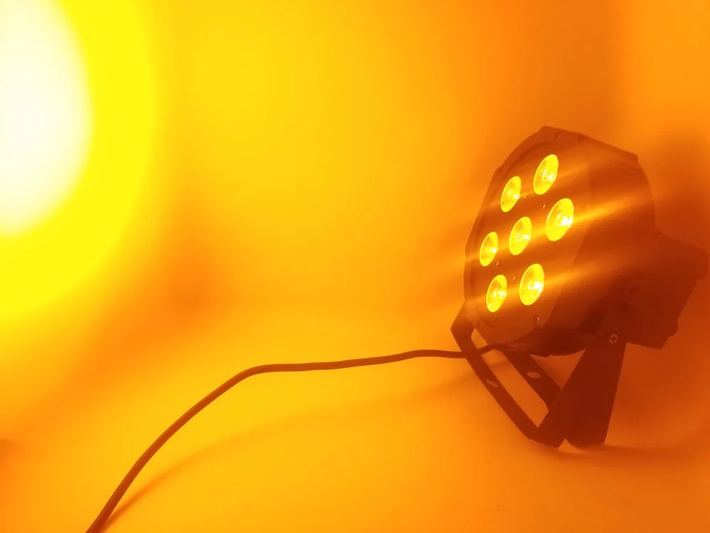 Светодиодный плоский светильник SlimPar RGBWA УФ-светильник 6в1 светодиодный DJ светильник для мытья сцены dmx светильник светодиодный светильник 7x12 Вт 12x18 Вт