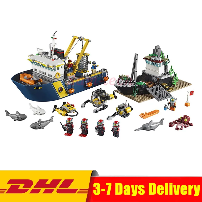 

2018 In Stock Lepin 02012 774Pcs City Series Deepwater Exploration Vessel Children Educational Building Blocks Bricks Toys Model