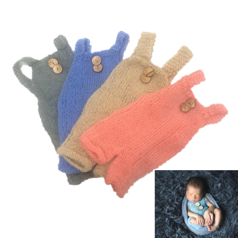 

Newborn Infant Baby Boys Girls Knitted Photography Props Romper Clothing Outfits