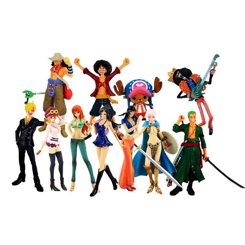 Игрушечная фигурка Luffy Ace usopp Zoro Nico Robin Koala Nami boa hancock bartolomeo sanji chopper brook из ПВХ 7 дюймов