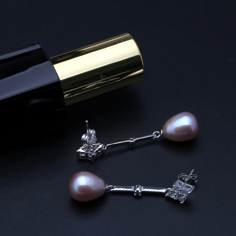 Фантастические 925 пробы серебряные серьги женские, романтические длинные белые черные натуральные пресноводные натуральные жемчужные серьги на подарок девочке