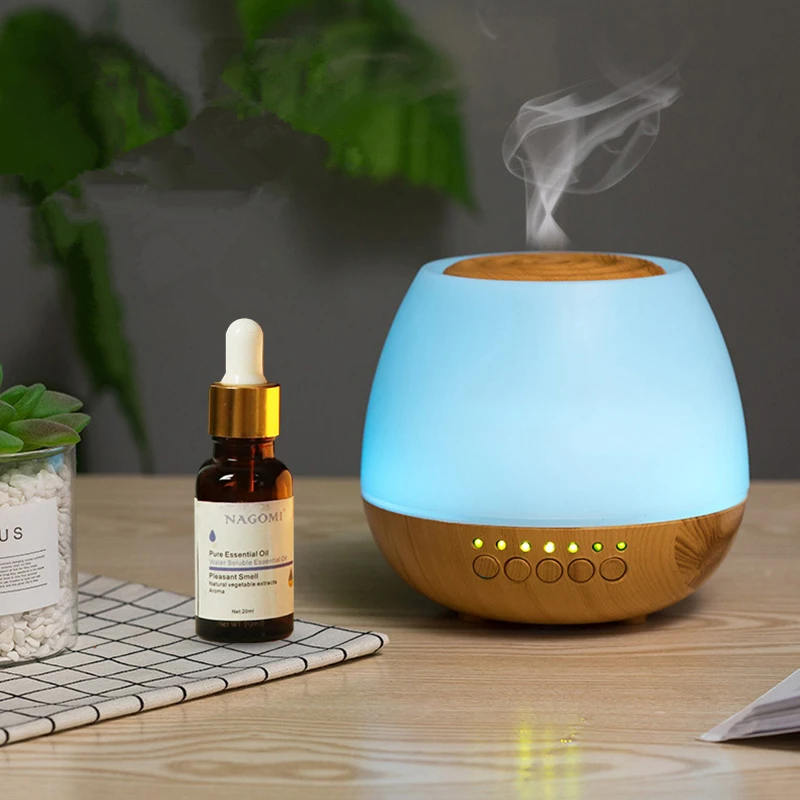 

Essential Oil Diffuser Ultrasonic Aromatherapy Oil Cool Mist Air Humidifier Wood Grain 7 LED Light Colors for Home