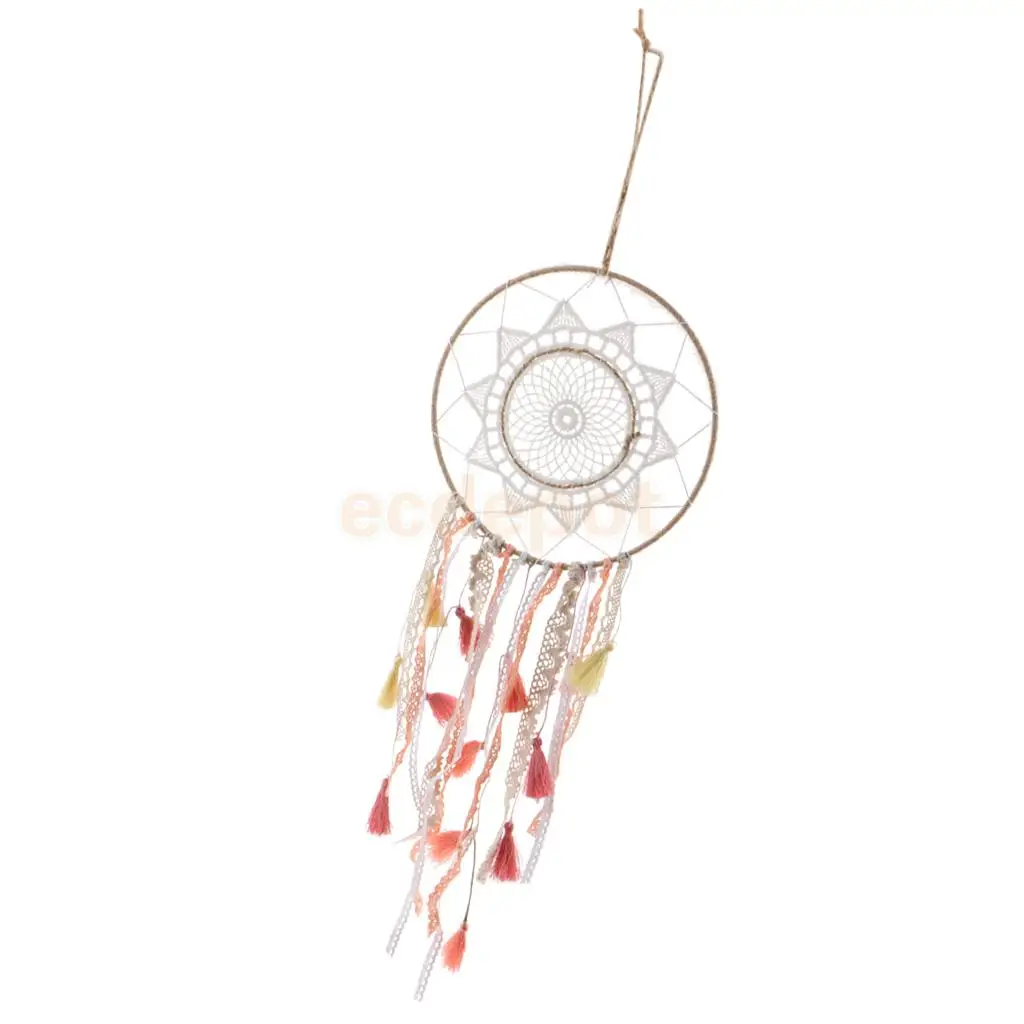 Dream Catcher - Good Luck Trapped - Tassel Pendant Catcher Ring Wall Hanging Decor Room Decor Ornament