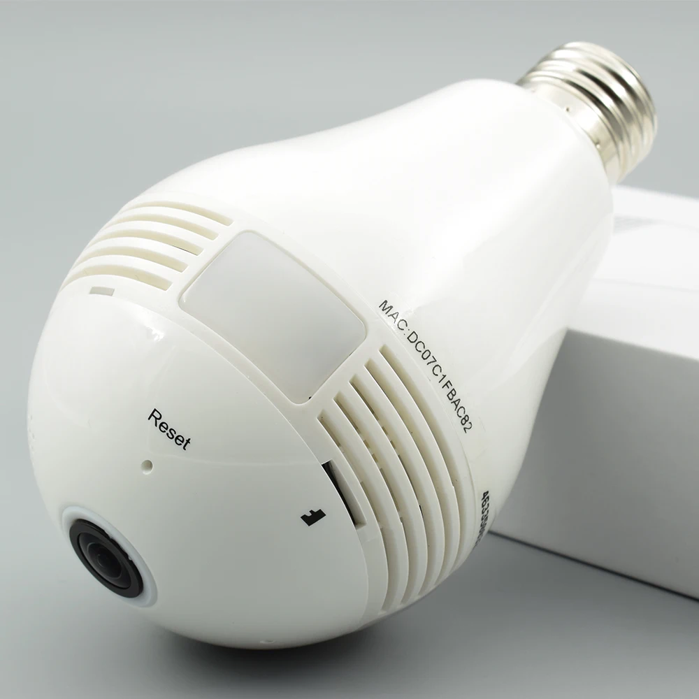 1.3MP лампа беспроводная IP камера панорамная Wi Fi рыбий глаз WIFI 360 градусов Мини CCTV