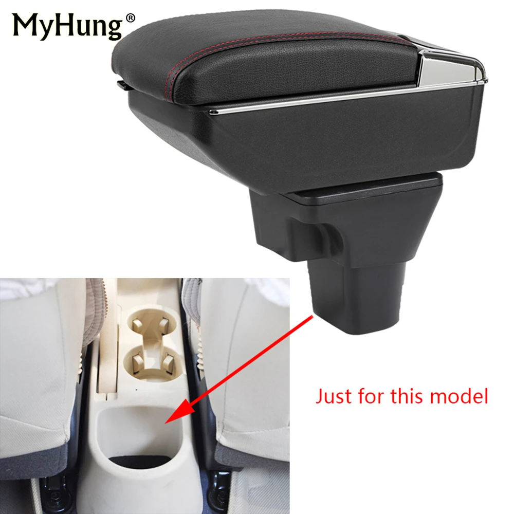 For Hyundai Accent Armrest box Central Console Arm Store content box