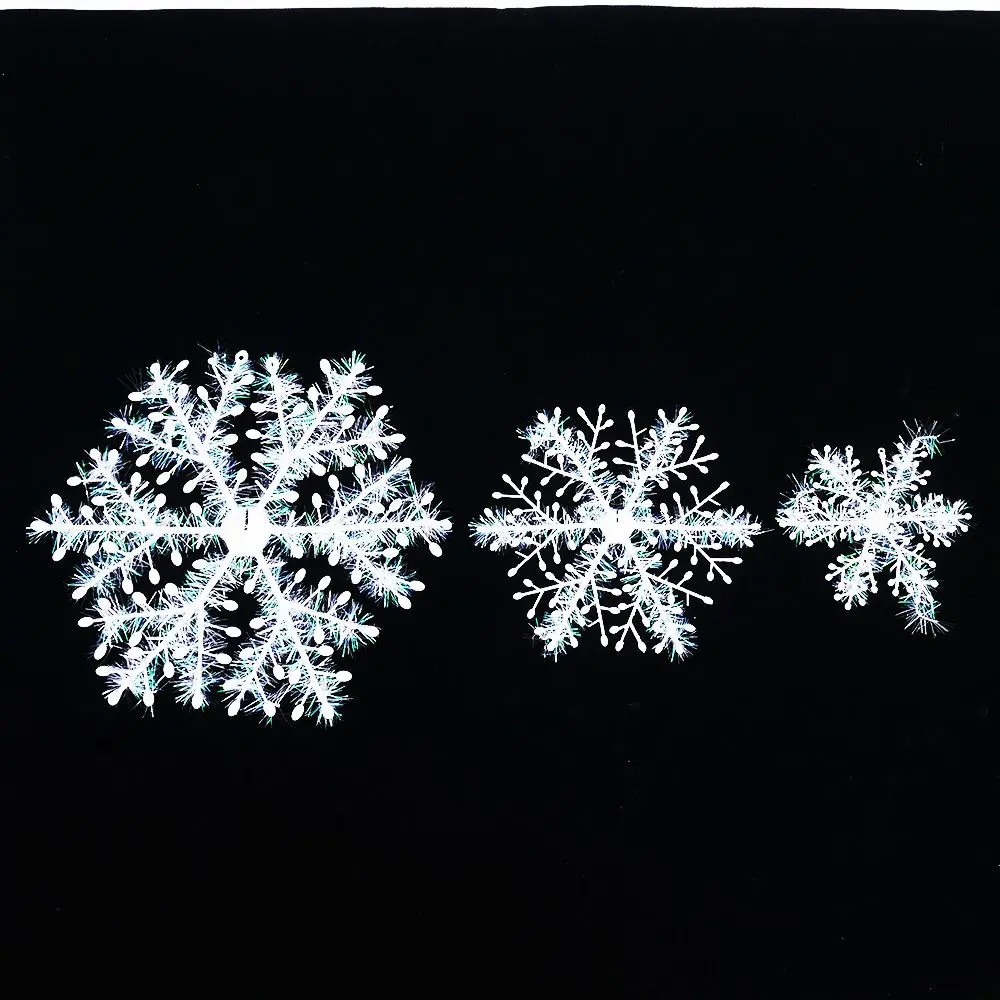 Snowflakes 3D Christmas Tree Hanging Ornaments Party