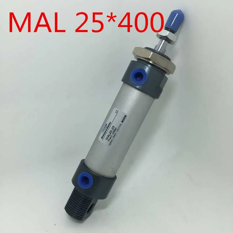 

Free Shipping MAL 25-400 Aluminium Alloy Pneumatic Mini Air Cylinder , 1/8" Port 25MM Bore 400MM Stroke Single Rod Double Acting