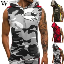 Womail, Мужская майка, новая летняя мода, без рукавов, камуфляж, пэчворк, повседневная, для фитнеса, спортивная майка, топ, майки, подарок А13