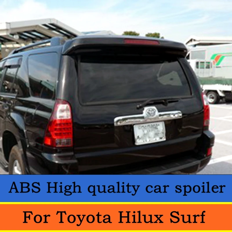 Hilux Surf 1999-2012 ABS Материал автомобильный спойлер для Toyota Hilux Surf Черный или белый или серебристый или Грунтовка заднего крыла автомобиля спойлер