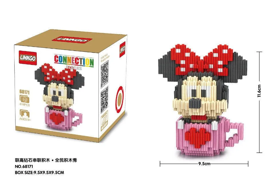 Buy Linkgo Connection Building Blocks Mickey DIY