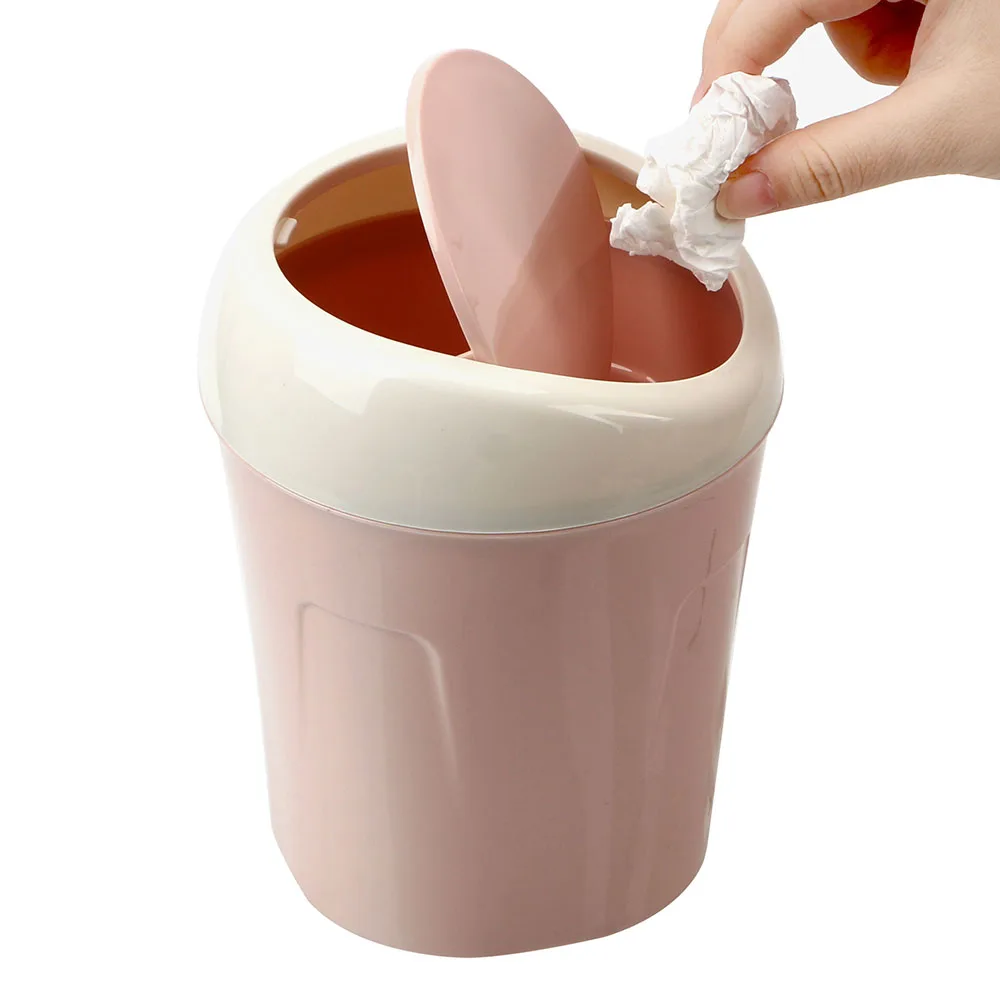 

Car Trash Car-styling Mini Trash Container Garbage Can Rolling Cover Stowing Tidying Auto Accessories Organizers